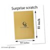 8.5 X 11 Inch Gold and Silver Self-adhesive Scratch Stickers for Hand-crafted Game Cards and Raffle Tickets, Oversized A4 Craftsupplyshop Scratch-Off Stickers That Can Be Cut to Your Preference, Measuring 21.59 X 27.94 cm. These Full-Sheet Labels Are Perfect for Business Promotions, Wedding Games, Party Favors, And Reward Scratch Cards