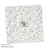 300gsm Pattern Silver Glitter - 1pc