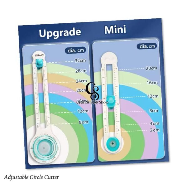 2cm to 20cm 360° Paper Cutter | Circular Paper Cutter | Cutter Craft Circle Cutter Paper Trimmer | Scrapbooking Compass Circle Cutter
